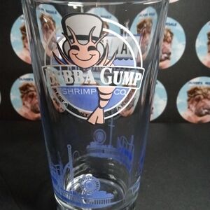 Bubba Gump Shrimp Co. Logo Pint Glass - Blue & White Design